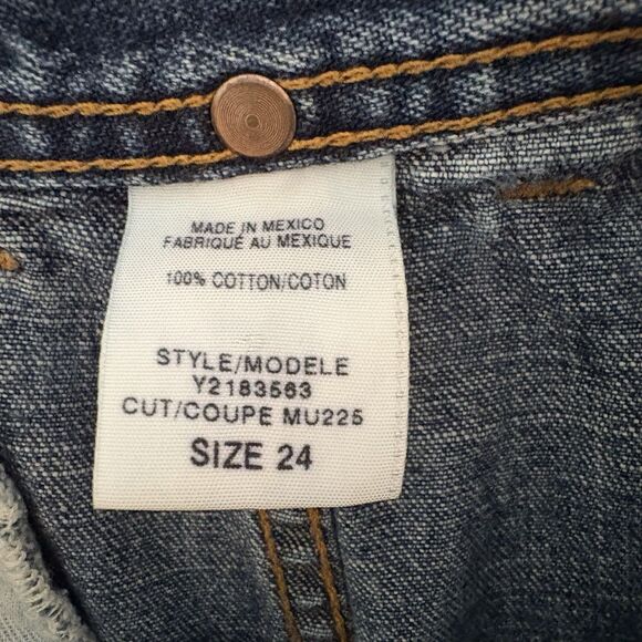 Guess Jeans Denim Skirt XS/24 Y2K Style Vintage Blue Wash Womens - Picture 4 of 9